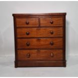 Late 19th/early 20th century chest of two short over three long drawers, on plinth base, 100cm x