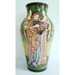 Rare Dennis Chinaworks vase by Sally Tuffin, William Morris Angel, decorated with angels playing