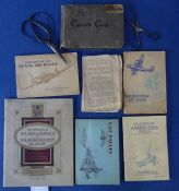 Assorted items to include a pair of scissors, various cigarette cards, etc