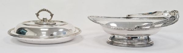 Electroplated items to include basket, tureen, flatware, etc