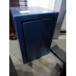 Two home safes (2)  Condition ReportThe blue safe has no manufactures mark on it and does not have a