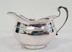 George VI silver milk jug by Emile Viner, Sheffield 1937, 6.45ozt