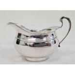 George VI silver milk jug by Emile Viner, Sheffield 1937, 6.45ozt