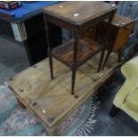 Modern rectangular coffee table, a two-tier side table and a sewing basket (3)