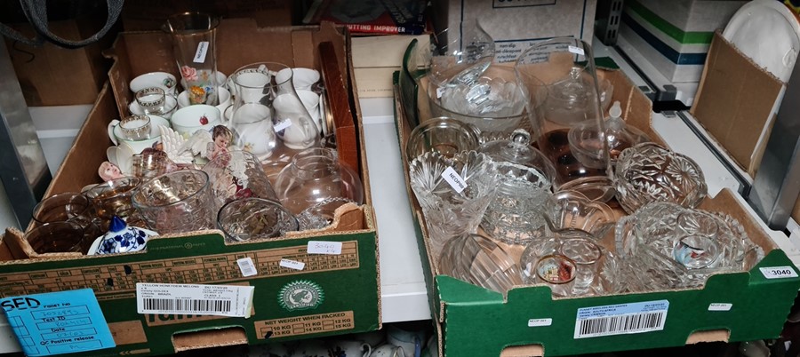 Large quantity of glassware including vases, tumblers, sweetmeat dishes, assorted mugs, Christmas - Image 2 of 2