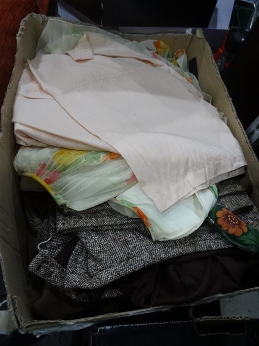 Assorted vintage costume, box of brand new Pashminas in original sealed packing, assorted table - Image 4 of 17