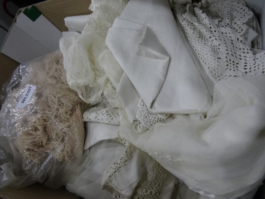 Assorted vintage costume, box of brand new Pashminas in original sealed packing, assorted table