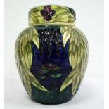 Moorcroft ginger jar decorated with Ophelia, limited edition 76/250, signed with the initials LK,