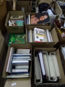 Five boxes of assorted books to include titles on France, cooking, wine, etc (5 boxes)