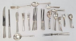 Electroplated flatware to include knives, forks, spoons, etc ( box)