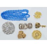 Quantity bead necklaces and other costume jewellery (3 boxes)