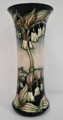 Moorcroft vase, waisted, yellow ground decorated with white Solomon's Seal flowers, signed ‘Rachel