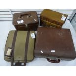 Assorted items to include typewriters, leather box, jewellery chest, small quantity oddments,