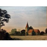 George Laity (20th century school) Watercolour  "St Paul's Church Filleigh", signed and dated 1999