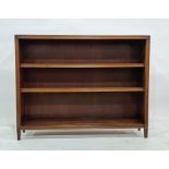 Two 20th century mahogany low open bookcases with reeded pilasters (2)  Condition ReportOne is 122cm