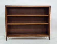 Two 20th century mahogany low open bookcases with reeded pilasters (2)  Condition ReportOne is 122cm