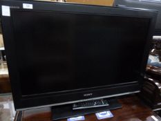 Sony Bravia flatscreen television, 31" with remote