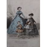 Various fashion prints to include "La Mode", "Paysanne des Environs de Madrid", "L'Arlesienne