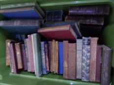 Quantity of antiquarian and other books to include poetry, Walter Scott, Shakespeare, etc (2 boxes)