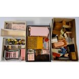 Quantity of mid 20th century plastic and wooden doll's house furniture and accessories to include