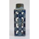 Royal Copenhagen 'Fajance' Baca totem vase by Nils Thorsson, printed blue marks, number 711/3258, of