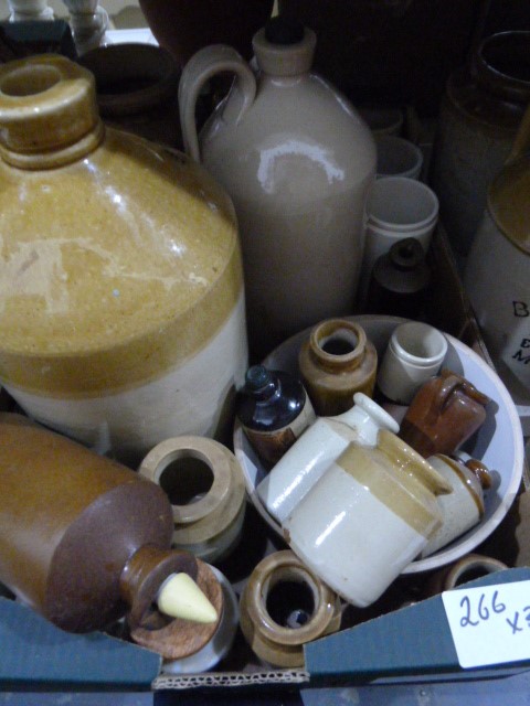 Quantity of stoneware jars, stoneware foot warmers, stoneware flagons, one with B Cotton & Co, The - Image 3 of 3