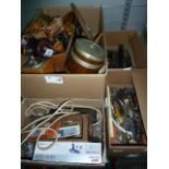 Quantity of tools and treen (4 boxes)