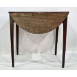 Mahogany pembroke table on square section tapering supports