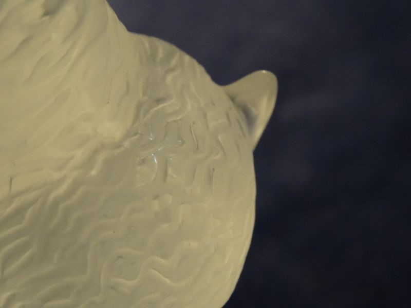 Lalique clear and satin glass buffalo-pattern paperweight, inscribed 'Lalique' to base, 9.5cm - Image 4 of 6