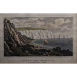 G Brannon Coloured engravings "Watcombe Bay", "Alum Bay and The Needles Rocks" and "Isle of