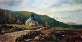 J C McDaid (20th century)  Oil on canvas House in rural landscape, signed and dated 71 lower