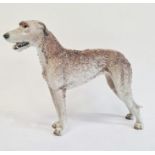 Nymphenburg porcelain model of an Irish wolfhound, early 20th century, printed green and impressed