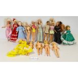 Quantity of Barbie and Sindy type dolls and clothes