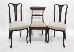 Two pairs of dining chairs to include pair of mahogany bar-back chairs (4)