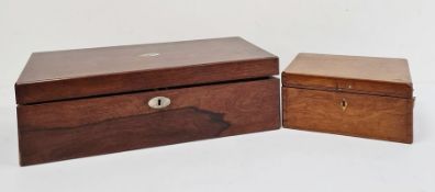 19th century writing slope and an oak box (2)