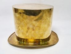 Early to mid 20th century novelty wine cooler or ice bucket in the form of a top hatCondition