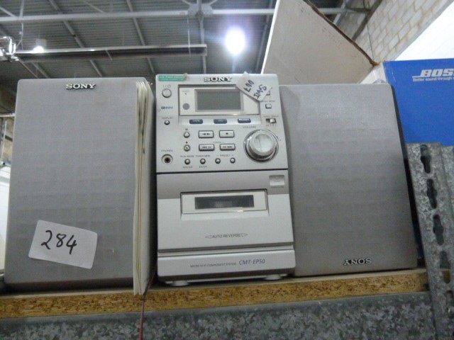 2 x Sony music systems, a Philips music system, a quantity of CDs and a digital CD compact disc