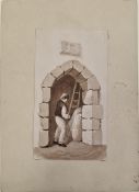 Attributed to School of Peter De Wint (1784-1849) Collection of 18 sepia watercolours  Various