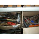 Six various electric power tools including a Bosch planer, sander and detail sander, three cased
