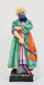 Royal Worcester figure of 'Bluebeard', modelled by Sybil Williams and Jessamine Bray, printed puce