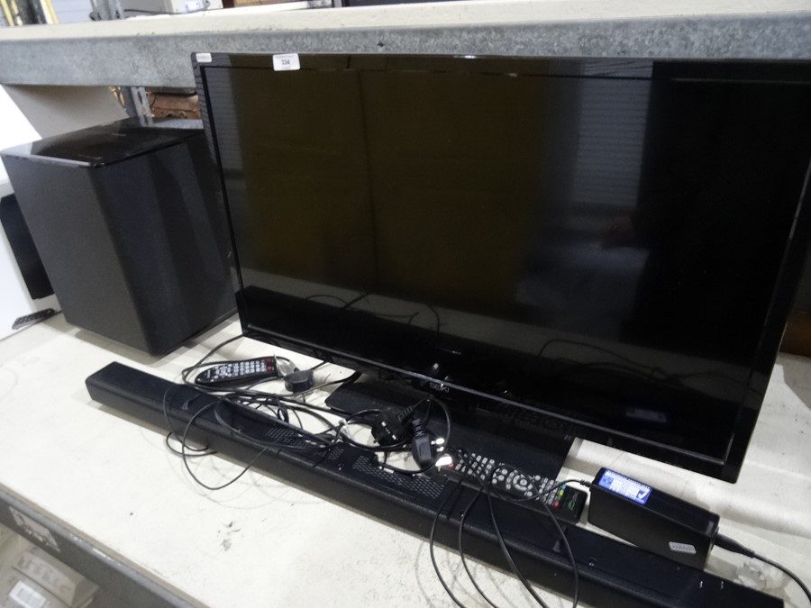 Seiki flatscreen television with surround sound Samsung Dolby system