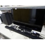 Seiki flatscreen television with surround sound Samsung Dolby system