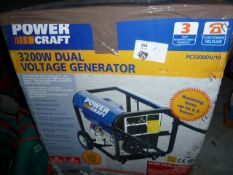 Powercraft 3200W dual-voltage petrol generator