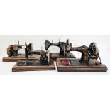 Four various sewing machines (4)