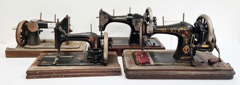 Four various sewing machines (4)