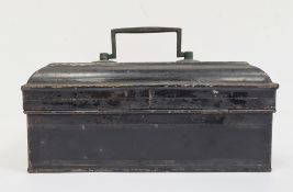 19th century tin spice box with individual boxes of spices to include nutmeg, cinnamon, cloves,