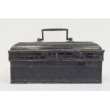 19th century tin spice box with individual boxes of spices to include nutmeg, cinnamon, cloves,