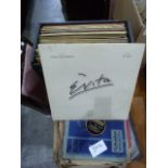 Quantity of long playing records and a collection of 78's
