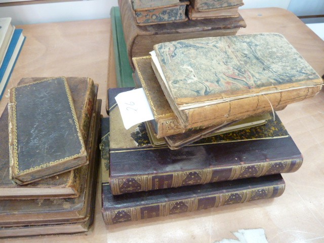 Quantity of antiquarian books, mainly in need of restoration, including:  Aesop's Fables, - Image 3 of 3