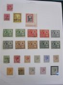 Album of Bahamas stamps from King George V (including £1 UM) Bahrain and Bangladesh and album of